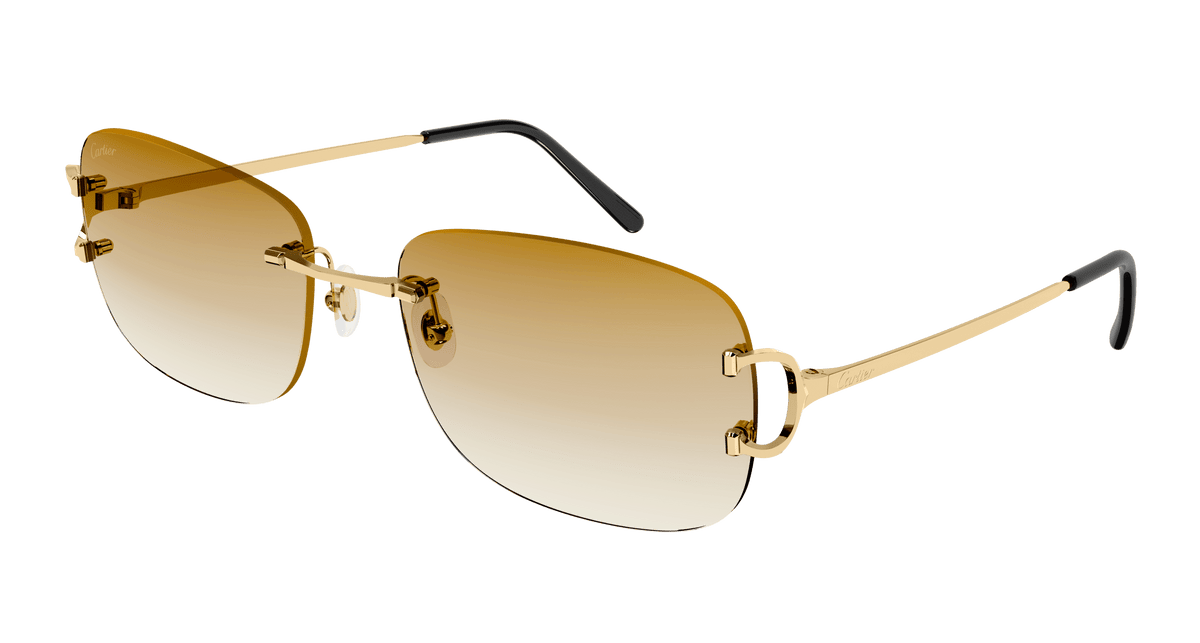 Cartier CT0011RS Sunglasses - Gold / Yellow (002)