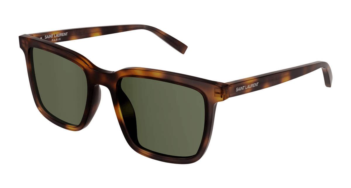 Saint Laurent SL 500 Sunglasses - Havana / Green (003)