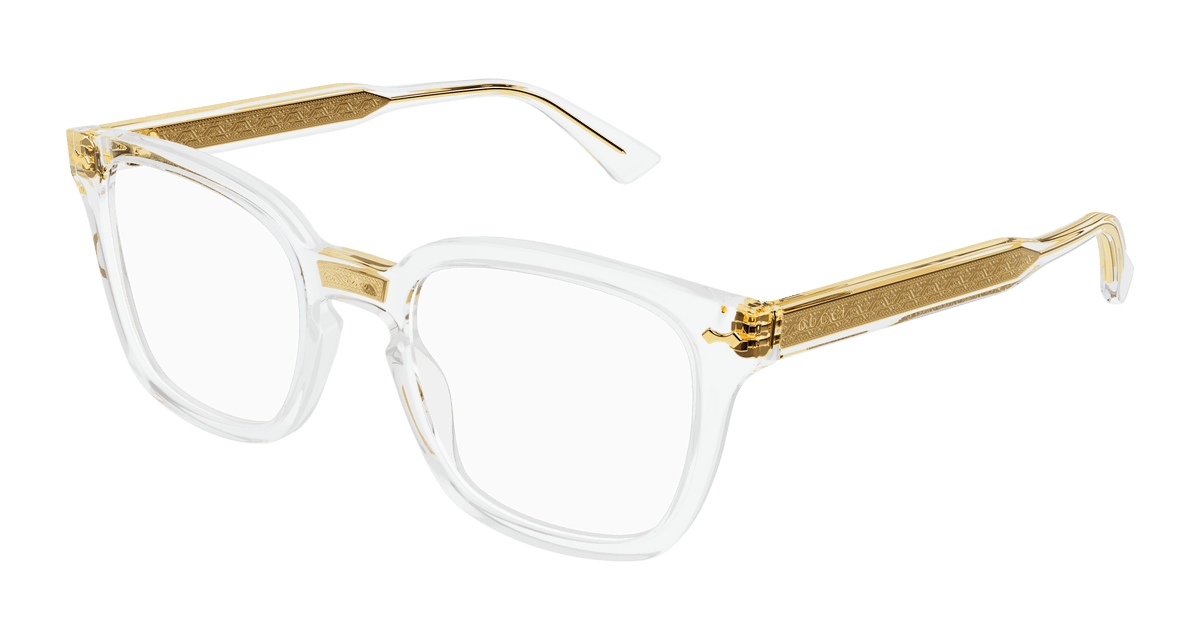 Gucci GG0184O Eyeglasses - Crystal / Transparent (011)