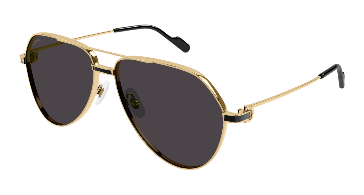 Cartier CT0334S Sunglasses - Gold / Grey (001)
