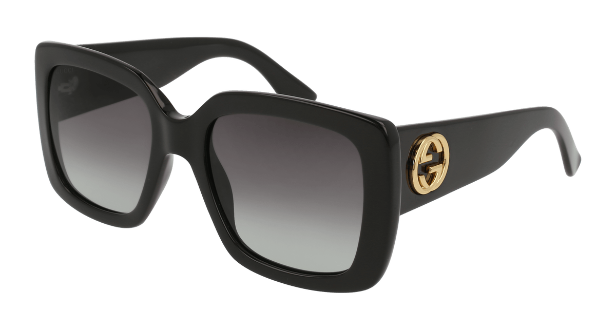 Gucci GG0141SN Sunglasses - Black / Grey (001)