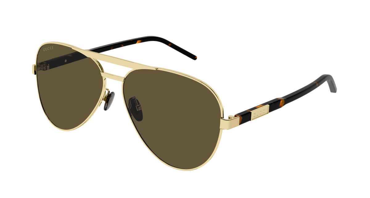 Gucci GG1163S Sunglasses - Gold / Brown (004)