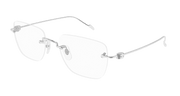 Cartier CT0379O Eyeglasses - Silver / Transparent (003)