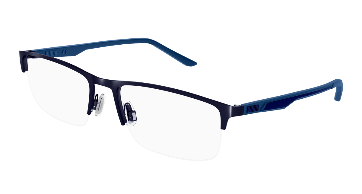 Puma PU0373O Eyeglasses - Blue / Transparent (002)