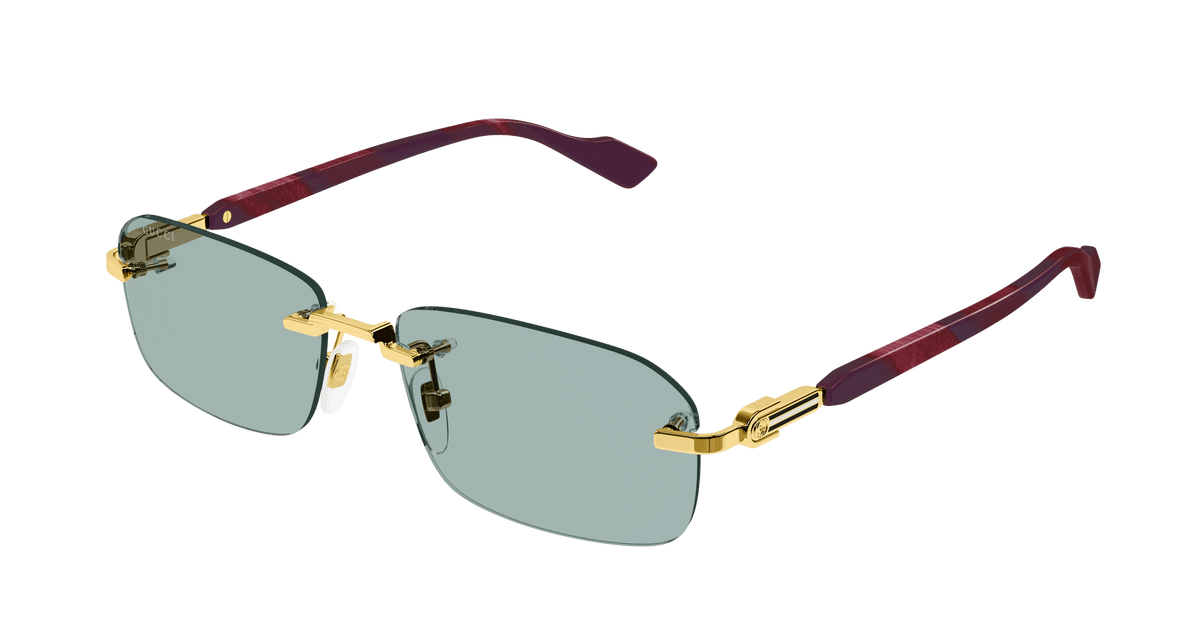 Gucci GG1221S Sunglasses - Gold / Green (003)