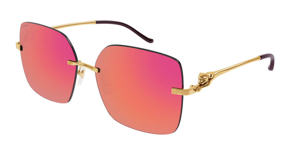 Cartier CT0359S Sunglasses - Gold / Red (003)