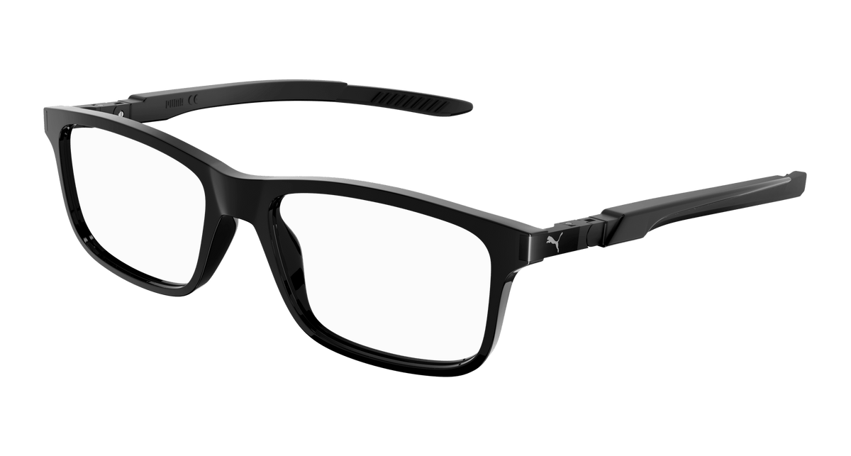 Puma PU0362O Eyeglasses - Black / Transparent (001)