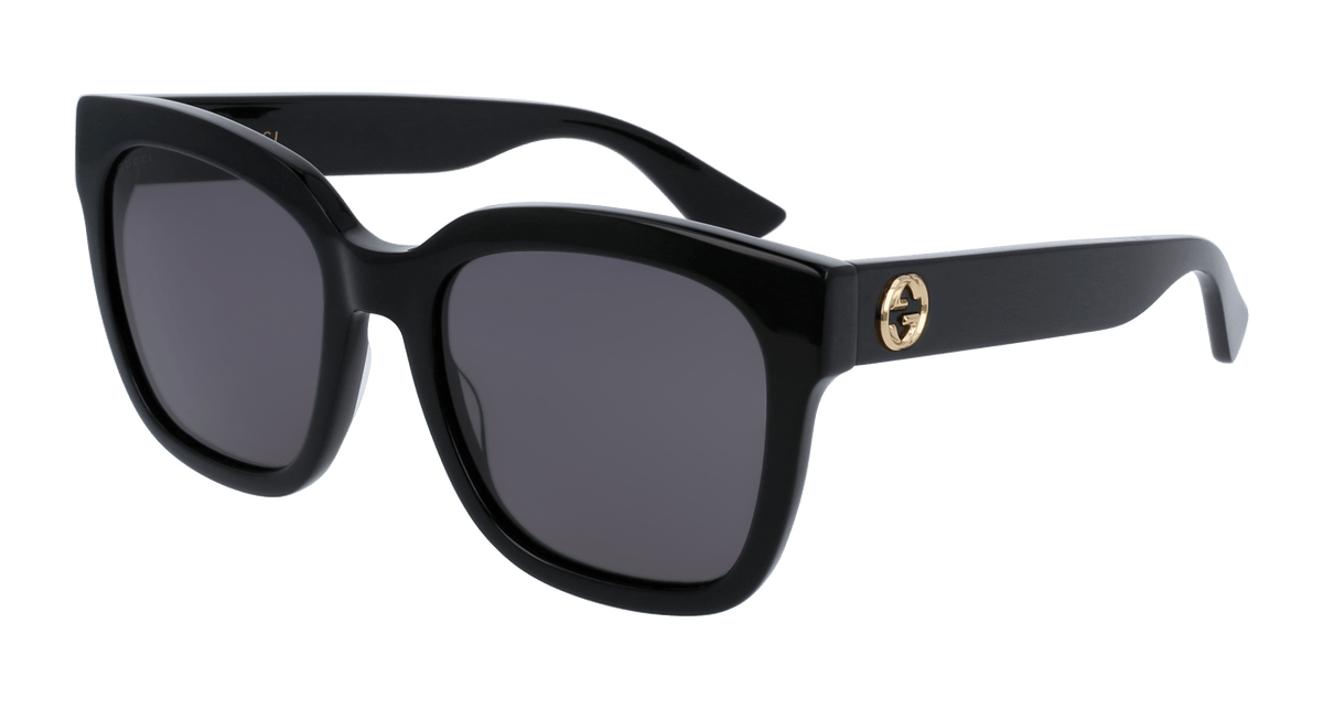 Gucci GG0034SN Sunglasses - Black / Grey (001)