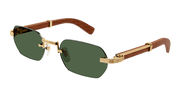 Cartier CT0362S Sunglasses - Gold / Green (002)