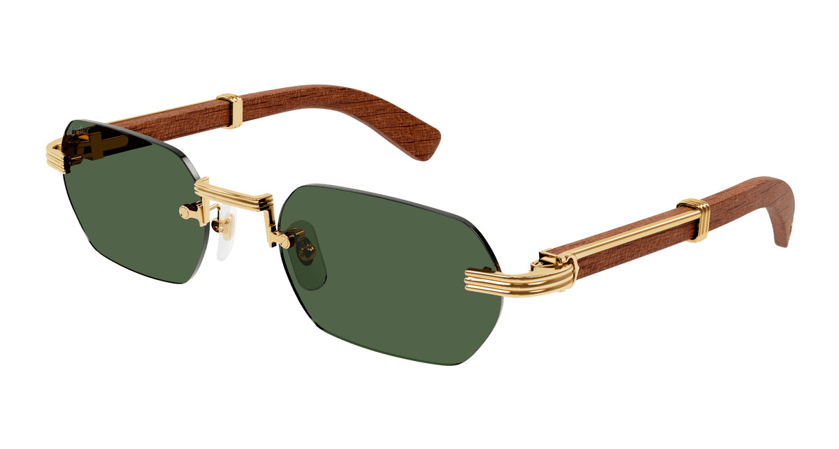 Cartier CT0362S Sunglasses - Gold / Green (002)