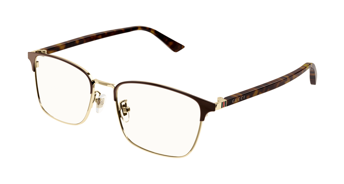 Gucci GG1124OA Eyeglasses - Brown / Transparent (002)