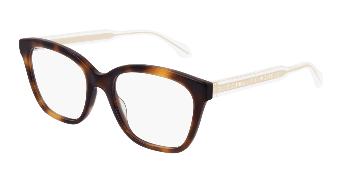 Gucci GG0566ON Eyeglasses - Havana / Transparent (002)