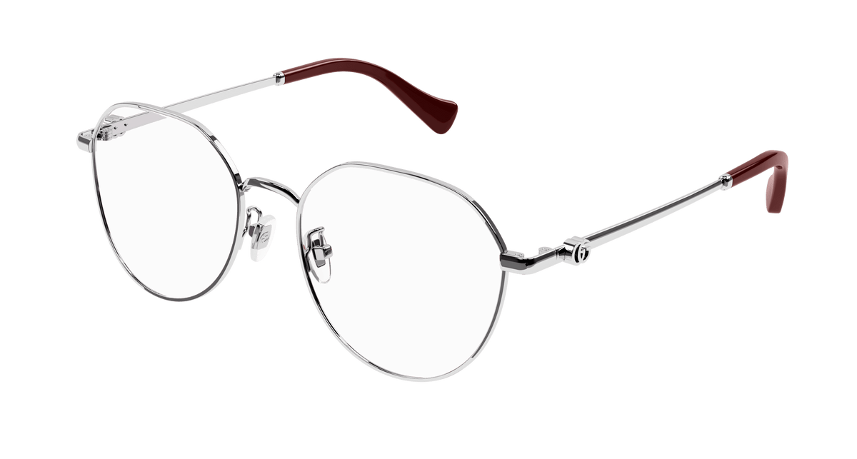 Gucci GG1145O Eyeglasses - Silver / Transparent (002)