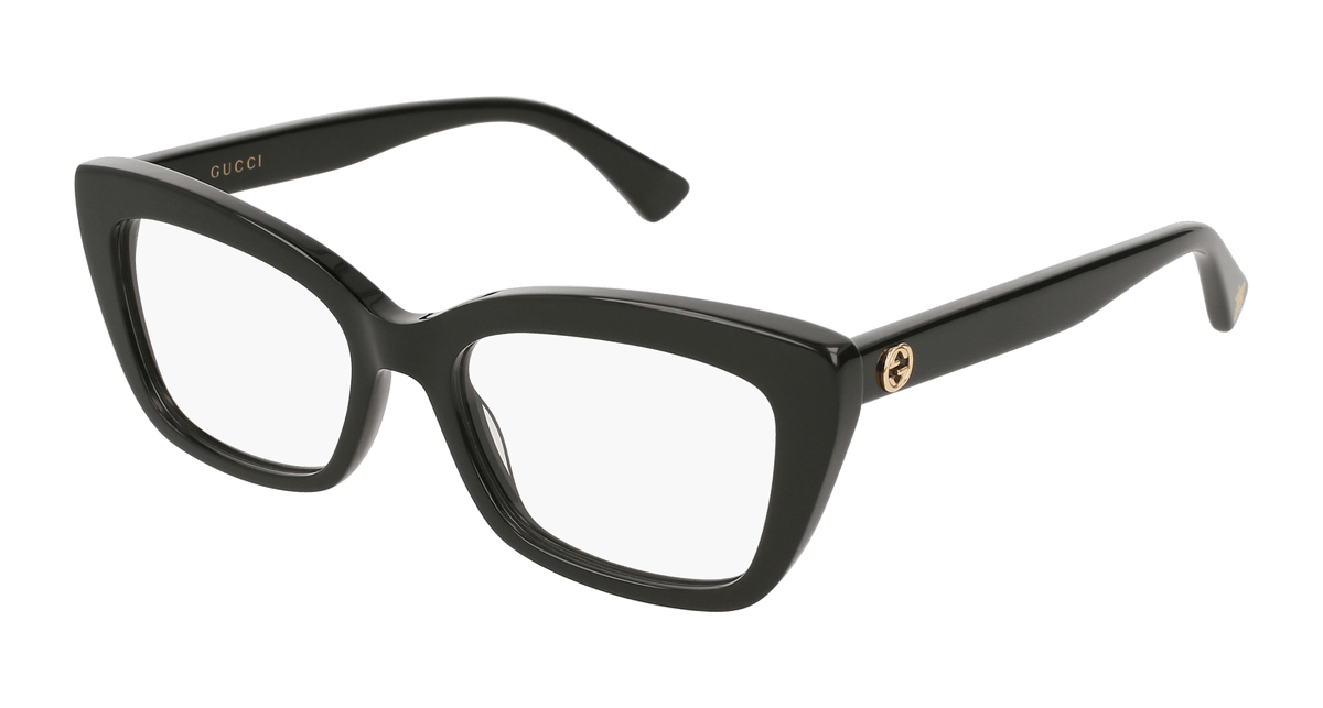 Gucci GG0165ON Eyeglasses - Black / Transparent (001)