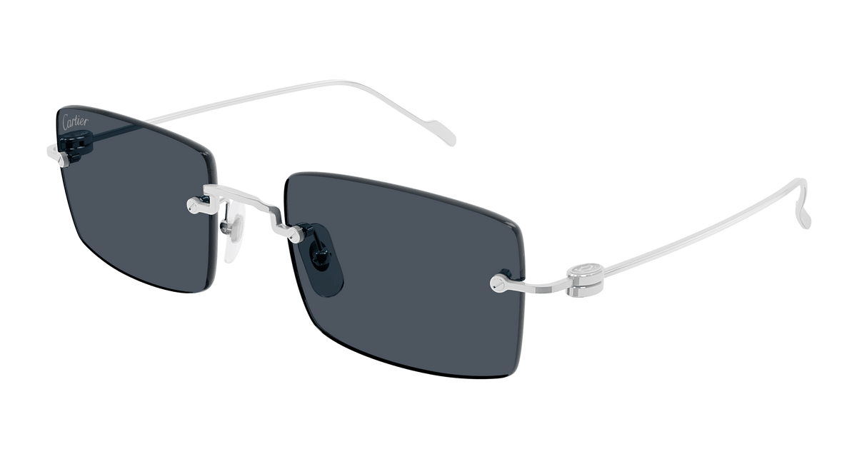 Cartier CT0367S Sunglasses - Silver / Grey (003)