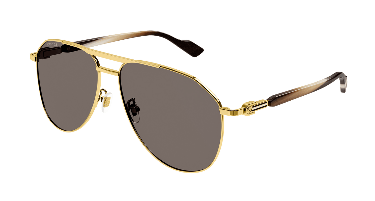 Gucci GG1220S Sunglasses - Gold / Brown (002)