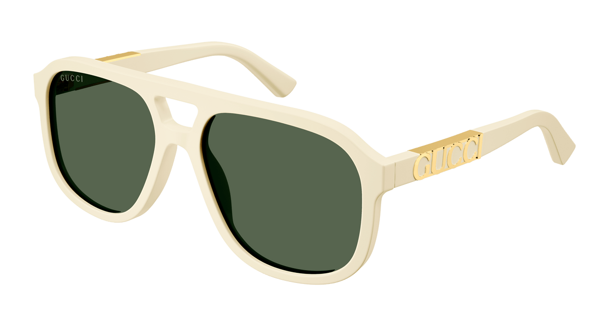 Gucci GG1188S Sunglasses - Ivory / Green (005)