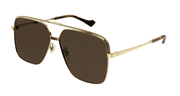 Gucci GG1099SA Sunglasses - Gold / Brown (003)