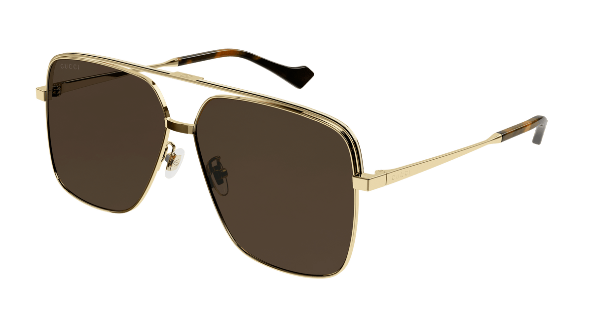 Gucci GG1099SA Sunglasses - Gold / Brown (003)