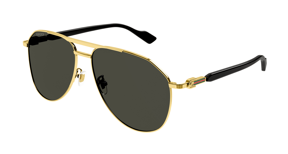 Gucci GG1220S Sunglasses - Gold / Grey (001)