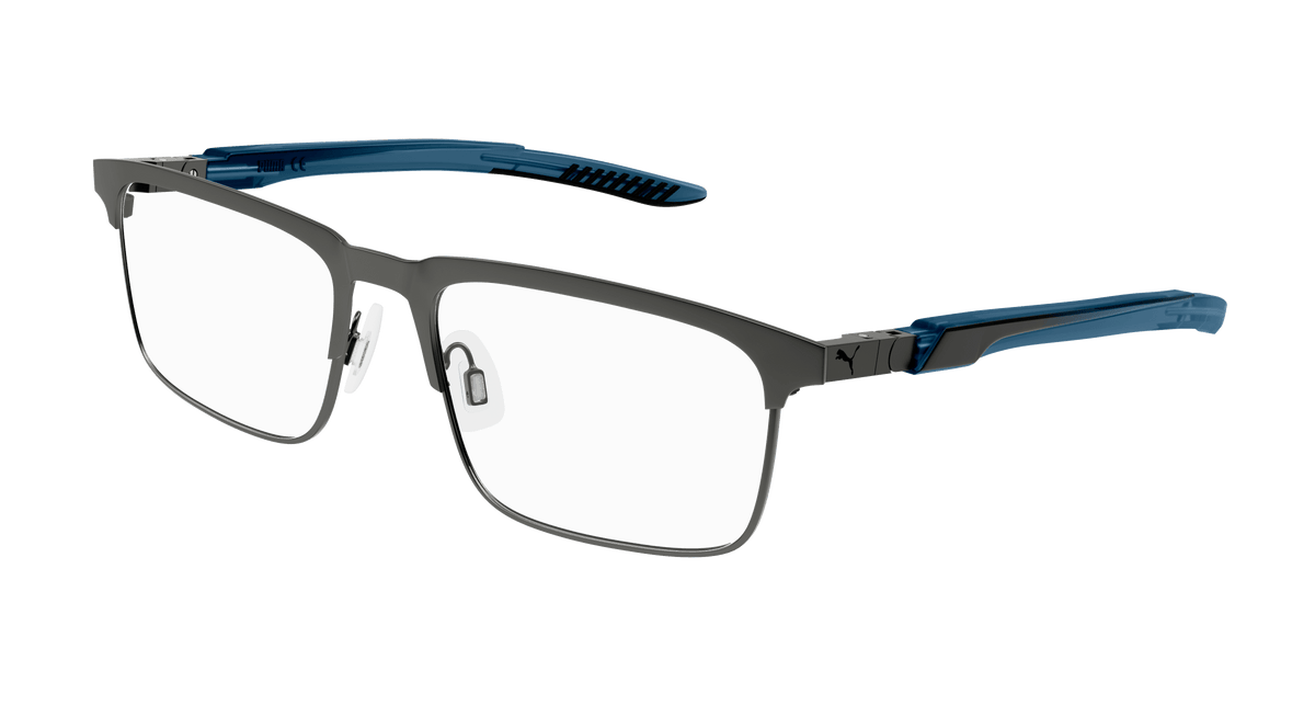 Puma PU0380O Eyeglasses - Gunmetal / Transparent (002)