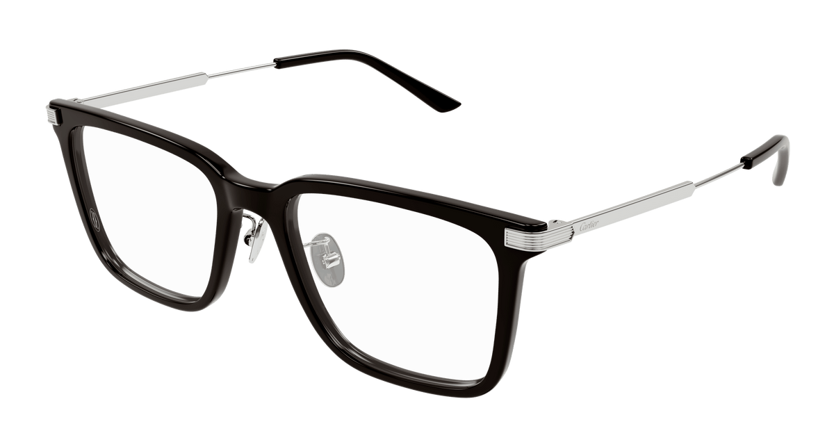 Cartier CT0384O Eyeglasses - Black / Transparent (001)