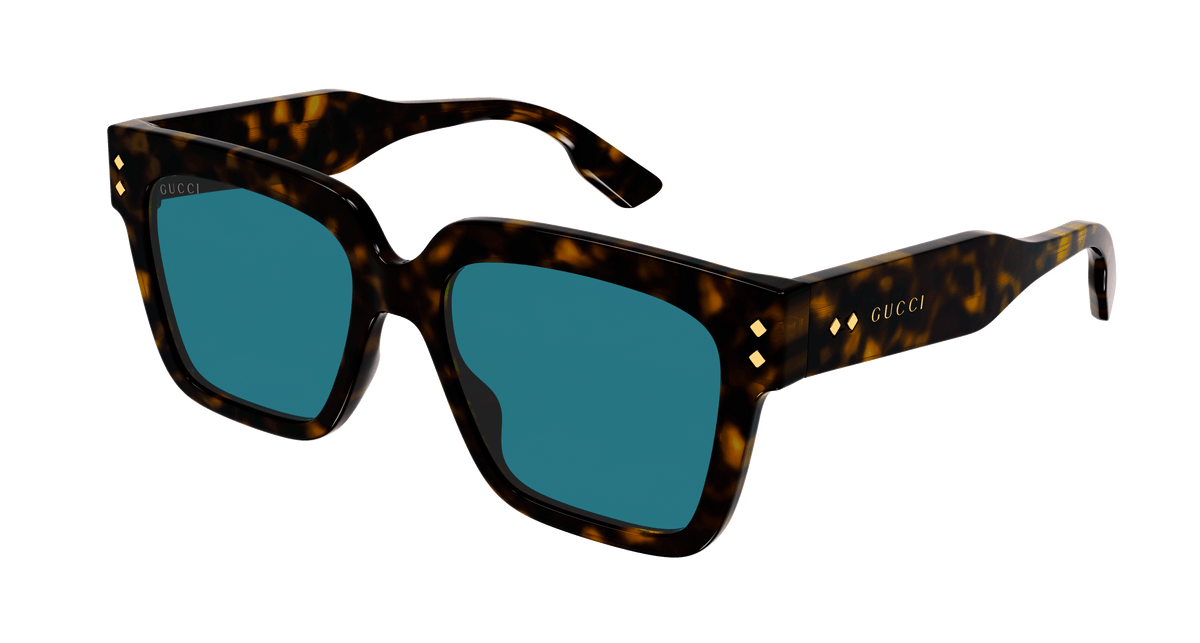 Gucci GG1084S Sunglasses - Havana / Light Blue (002)