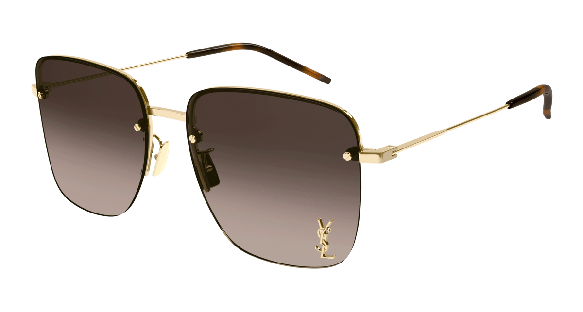 Saint Laurent SL 312 M Sunglasses - Gold / Brown (008)