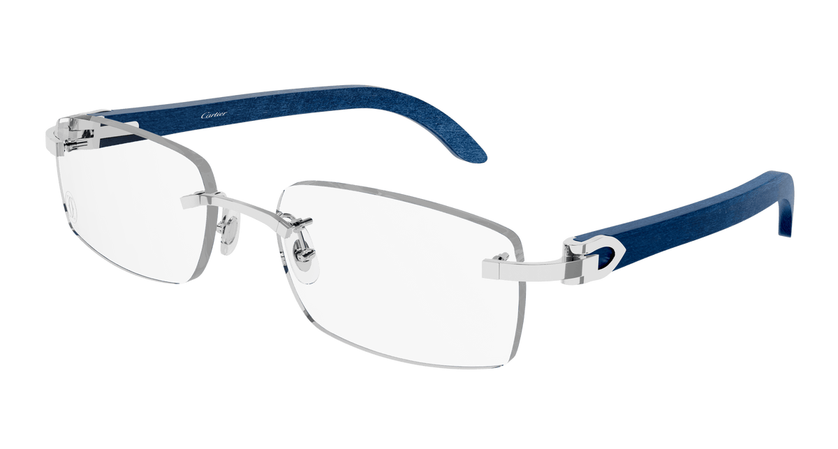 Cartier CT0052O Eyeglasses - Silver / Transparent (007)
