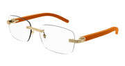 Cartier CT0286O Eyeglasses - Gold / Transparent (006)