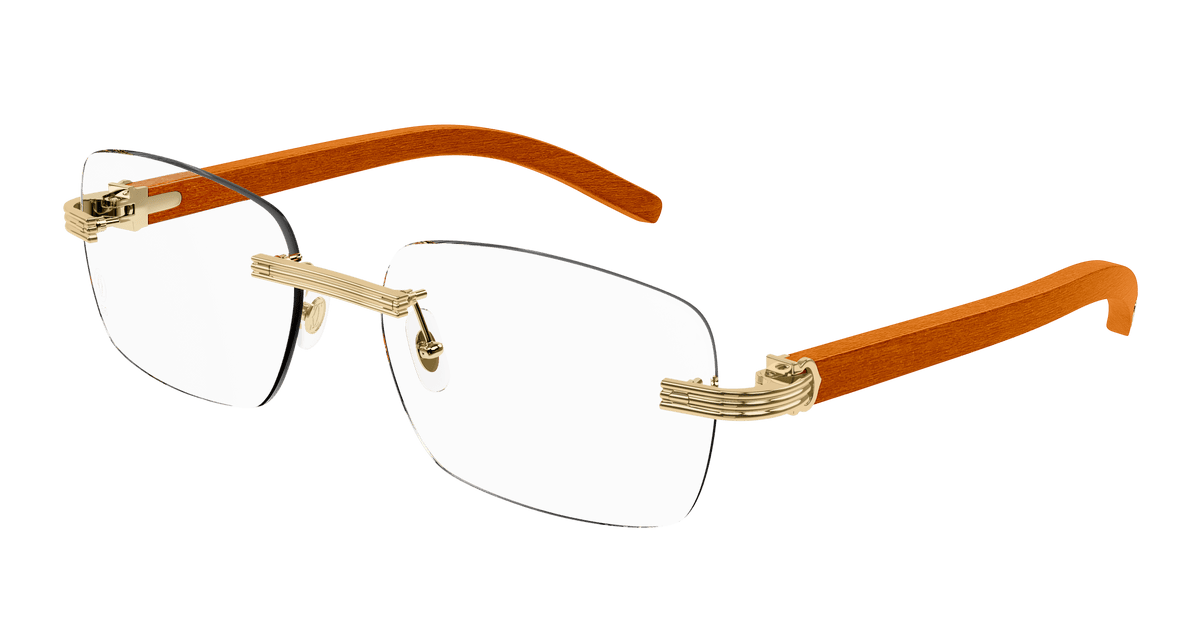 Cartier CT0286O Eyeglasses - Gold / Transparent (006)