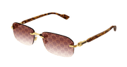 Gucci GG1221S Sunglasses - Gold / Red (004)