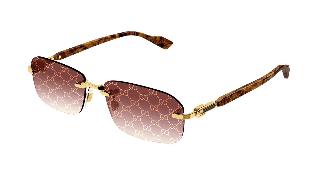 Gucci GG1221S Sunglasses - Gold / Red (004)