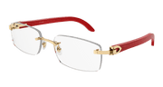 Cartier CT0052O Eyeglasses - Gold / Transparent (006)