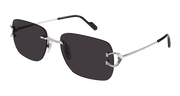 Cartier CT0330S Sunglasses - Silver / Grey (001)