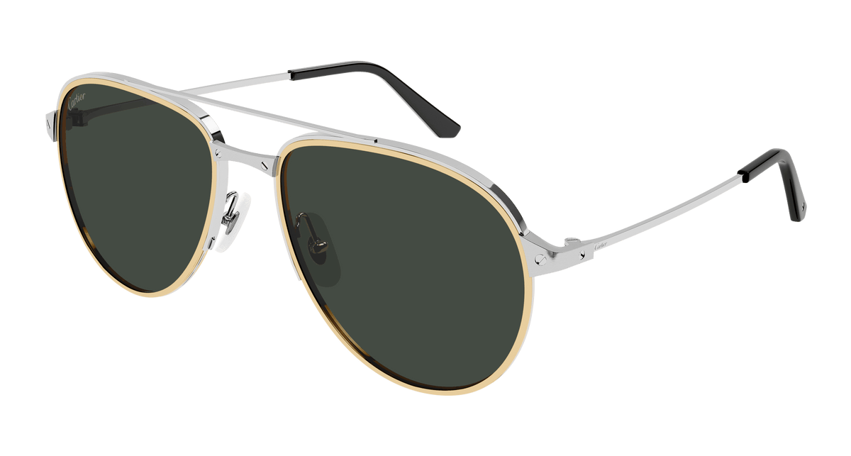 Cartier CT0325S Sunglasses - Silver / Grey (005)