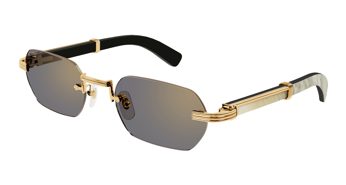 Cartier CT0362S Sunglasses - Gold / Bronze (003)