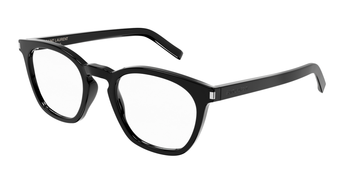 Saint Laurent SL 28 OPT Eyeglasses - Black / Transparent (001)