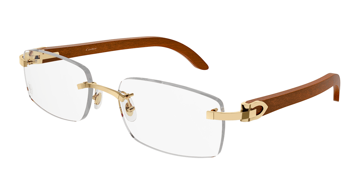 Cartier CT0052O Eyeglasses - Gold / Transparent (008)