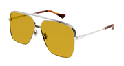 Gucci GG1099SA Sunglasses - Silver / Yellow (004)
