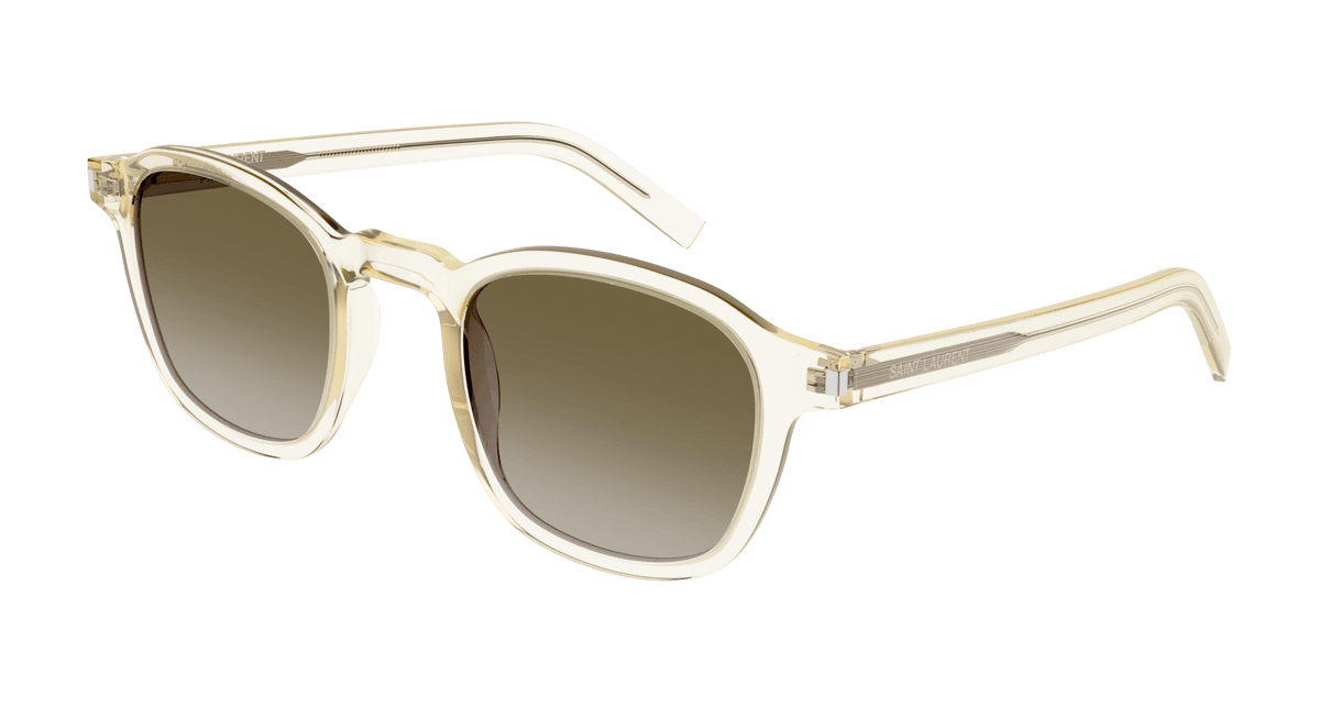 Saint Laurent SL 549 SLIM Sunglasses - Yellow / Brown (007)