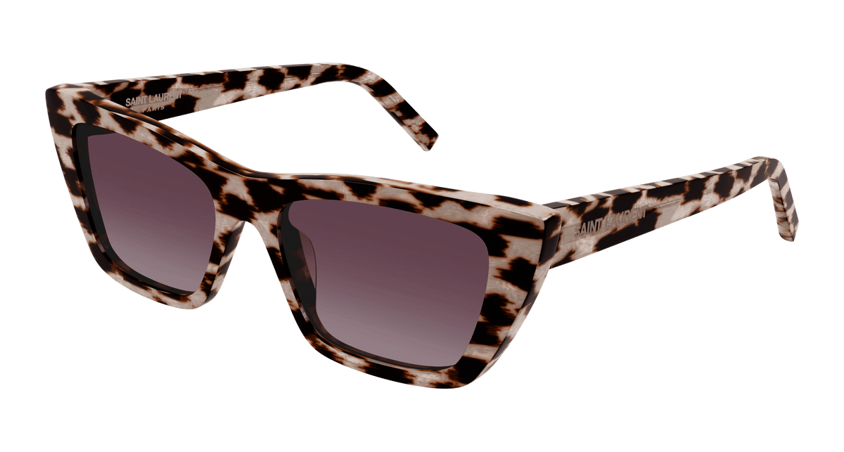 Saint Laurent SL 276 MICA Sunglasses - Beige / Violet (036)
