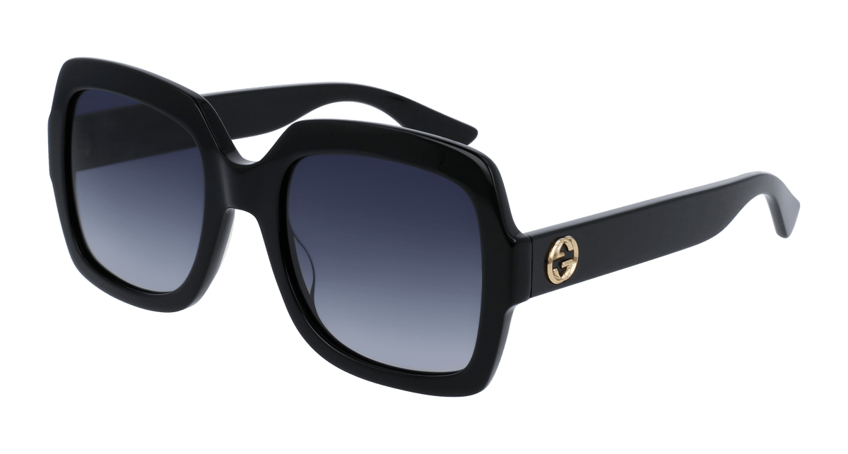 Gucci GG0036SN Sunglasses - Black / Grey (001)