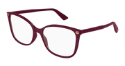 Gucci GG0026O Eyeglasses - Burgundy / Transparent (012)