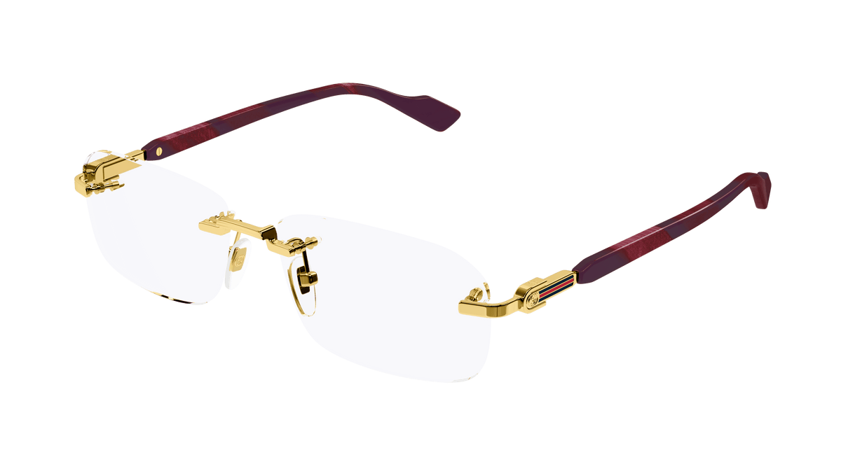 Gucci GG1221O Eyeglasses - Gold / Transparent (003)