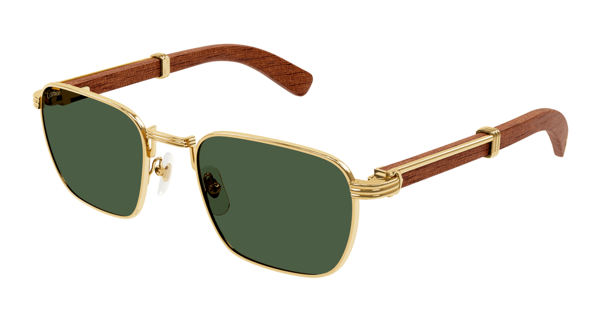Cartier CT0363S Sunglasses - Gold / Green (002)