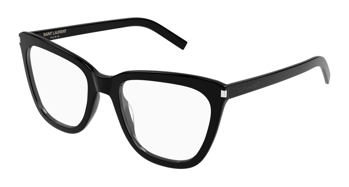 Saint Laurent SL 548 SLIM OPT Eyeglasses - Black / Transparent (001)