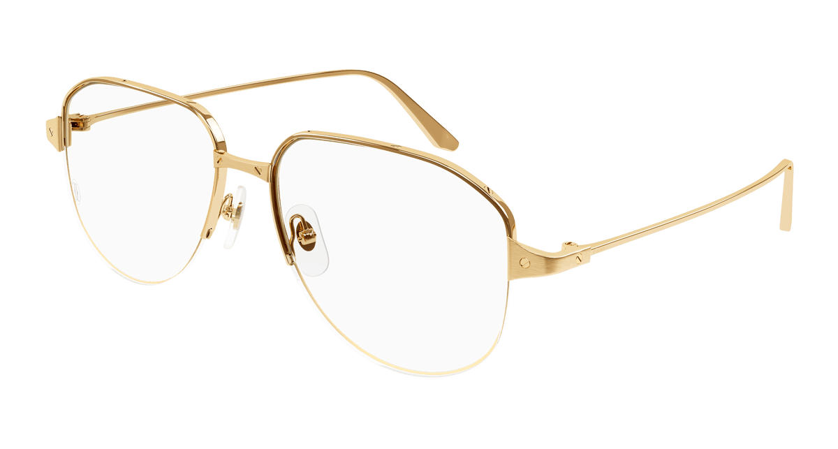 Cartier CT0352O Eyeglasses - Gold / Transparent (001)