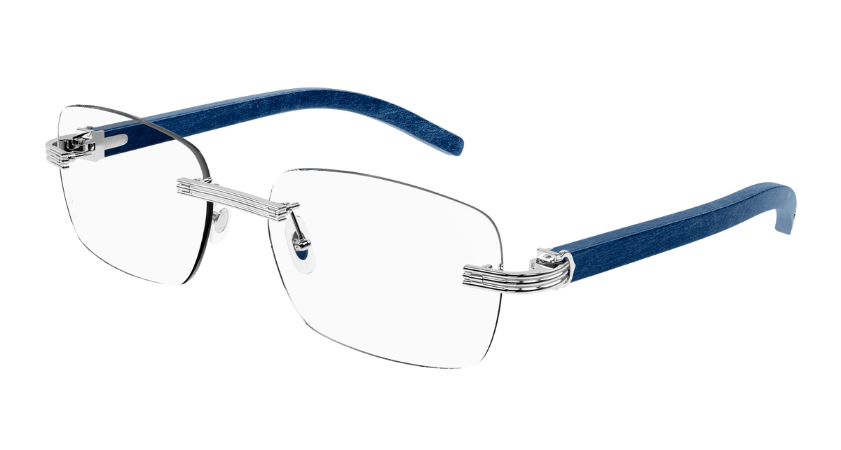 Cartier CT0286O Eyeglasses - Silver / Transparent (005)