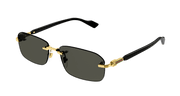 Gucci GG1221S Sunglasses - Gold / Grey (001)